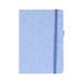 Idena 11367 - Notitieboek A5, bloemenmotief in blauw, 80 pagina's geruit, 80 g/m², met elastiek en pennenlus, FSC-mix