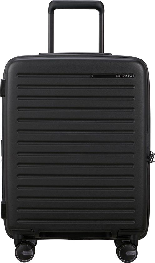 Samsonite Koffer - Restackd spinner (4 wielen) 55/20 handbagage - uitbreidbaar - Black - 45 l - 2.7 kg