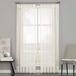 Curtainworks Soho Gordijnpaneel, voile, doorschijnend, geknepen plooi, plat, 73,6 x 335,3 cm, Oester