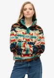 Superdry - Pull sans col super doux avec imprimé - Femme - Pull