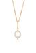Elli - Halsketting - Dames Hanger Glaskraal Elegant Goudkleurig - Dames