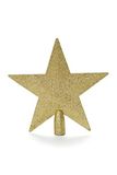 HEITMANN DECO ster voor op de kerstboom, goud met glitter