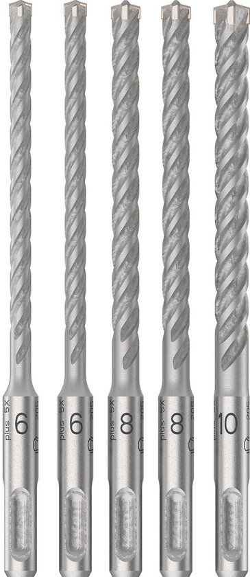 Bosch PRO SDS plus-5X boorhamerset 6/6/8/10 mm 5-delig