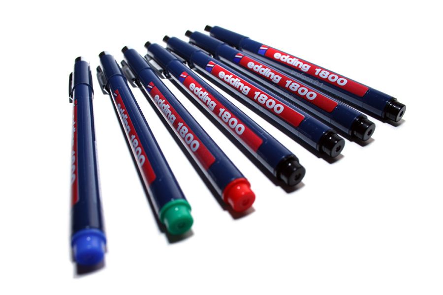 Edding 1800 profipen - blauw - 10 stuks