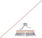Sorex balai fil d'acier - tête 32 cm - manche bois 140 cm - avec porte-manche métal - balai désherbage - extérieur