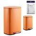 happimess HPM1006K Connor Rechthoekige 13,2 gallon prullenbak met softclose deksel en gratis mini-prullenbak