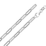 Cavill - Zilveren Ankerketting 45 cm - 925 Sterlingzilver - Gerhodineerd met Rhodium