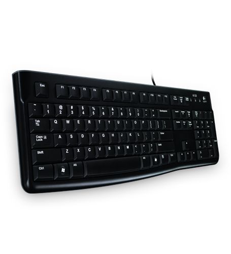 Logitech K120 - Keyboard - USB - QWERTY - Black