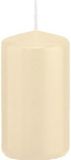 Trend Candles Bougie cylindrique/bougie tronc - blanc crème - 5 x 10 cm - 23 heures de combustion