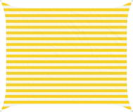 vidaXL Zonneschaduw Geel en Wit 2,5 x 3 m 100% Polyester Oxford