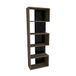 WELL HOME MOBILIARIO & DECORACIÓN Decoratief boekenkast voor woonkamer of receptie, melamine gecoate spaanplaat, walnootzwart, marmereffect, 150 x 50 x 22 cm