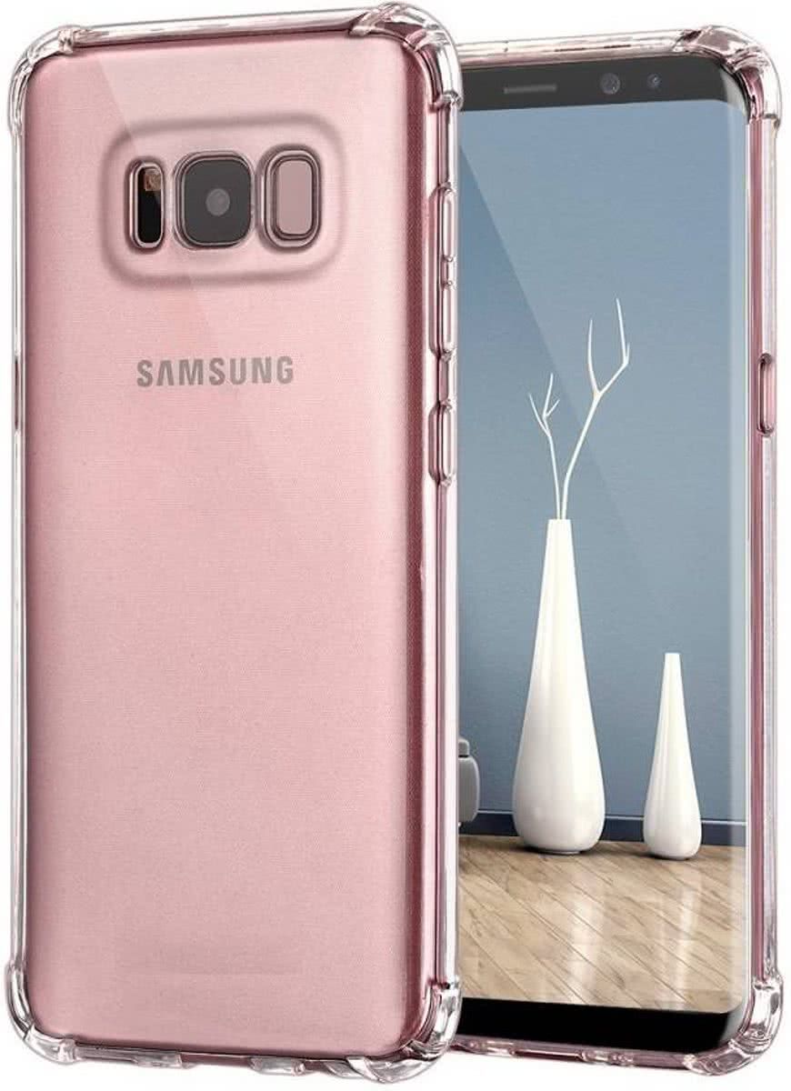 pearlycase Transparant TPU Hoesje met versterkte randen voor Samsung Galaxy S8 Plus