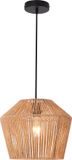 lux.pro Hanglamp Sela 158x33 cm zwart en beige E27
