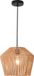 lux.pro Hanglamp Sela 158x33 cm zwart en beige E27