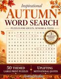 Inspirational Autumn Word Search puzzles for Adults