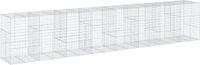 vidaXL Mur en gabion - 800x100x150 cm - Fer galvanisé - Argenté
