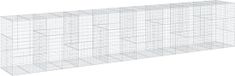 vidaXL Mur en gabion - 800x100x150 cm - Fer galvanisé - Argenté