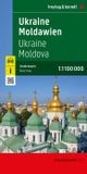 UKRAINE Freytag & Berndt Ukraine - Moldavia AK 6801 Road Map