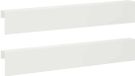 vidaXL Afdekprofiel voor tuinafboording 2 st 100 x 6 x 15 cm Staal Wit
