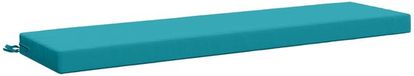 vidaXL - Bankkussen - SOEST - 100% - Polyester - Turquoise - 160 x 40 x 8 cm