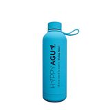 HappyAgua RVS waterfles met dubbele kamer. 500 ml. Herbruikbare thermosfles zonder BPA. Antislip met rubberen coating. Dubbelwandige vacuümisolatie voor dranken. Kleur Blauw