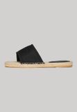 Superdry Canvas Espadrille Overlay Slippers Dames Zwart