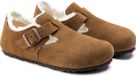 Birkenstock London VL Shearling Narrow Dames Clogs - Tea - Maat 40