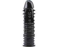 Chisa - Swirls - Geribbelde Penis Sleeve - Zwart