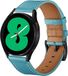 By Qubix Qubix - Lederen Smartwatch Bandje voor Garmin Vivomove 3 / HR / Luxe / Sport / Style / Trend - Blauw - 20mm