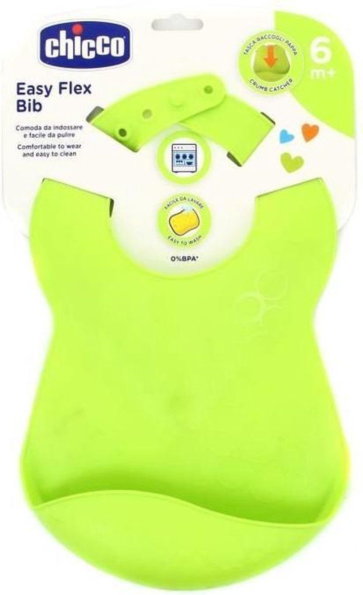 Chicco Soepel Oefenslabje Met Opvangbakje X1 Groen 6M+ - Groen