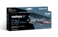 Vallejo 71157 Kleurenset, USA vliegtuigen WWII, 8x17 ml, blauw, 17 ml (verpakking van 8 stuks)