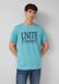 s.Oliver Turquoise Katoenen T-shirt met print op voorzijde