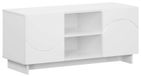 Support TV 90 x 34,5 x 40 cm Blanc Bois modifié