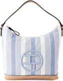 TOM TAILOR Gilda Hobo Bag Stripes Blue Lichtblauw Schoudertas