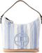 TOM TAILOR Gilda Hobo Bag Stripes Blue Lichtblauw Schoudertas