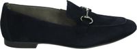 Paul Green 2596 Instappers Blauw Suède Rubber Ronde Neus Vlakke Zool G 35.5