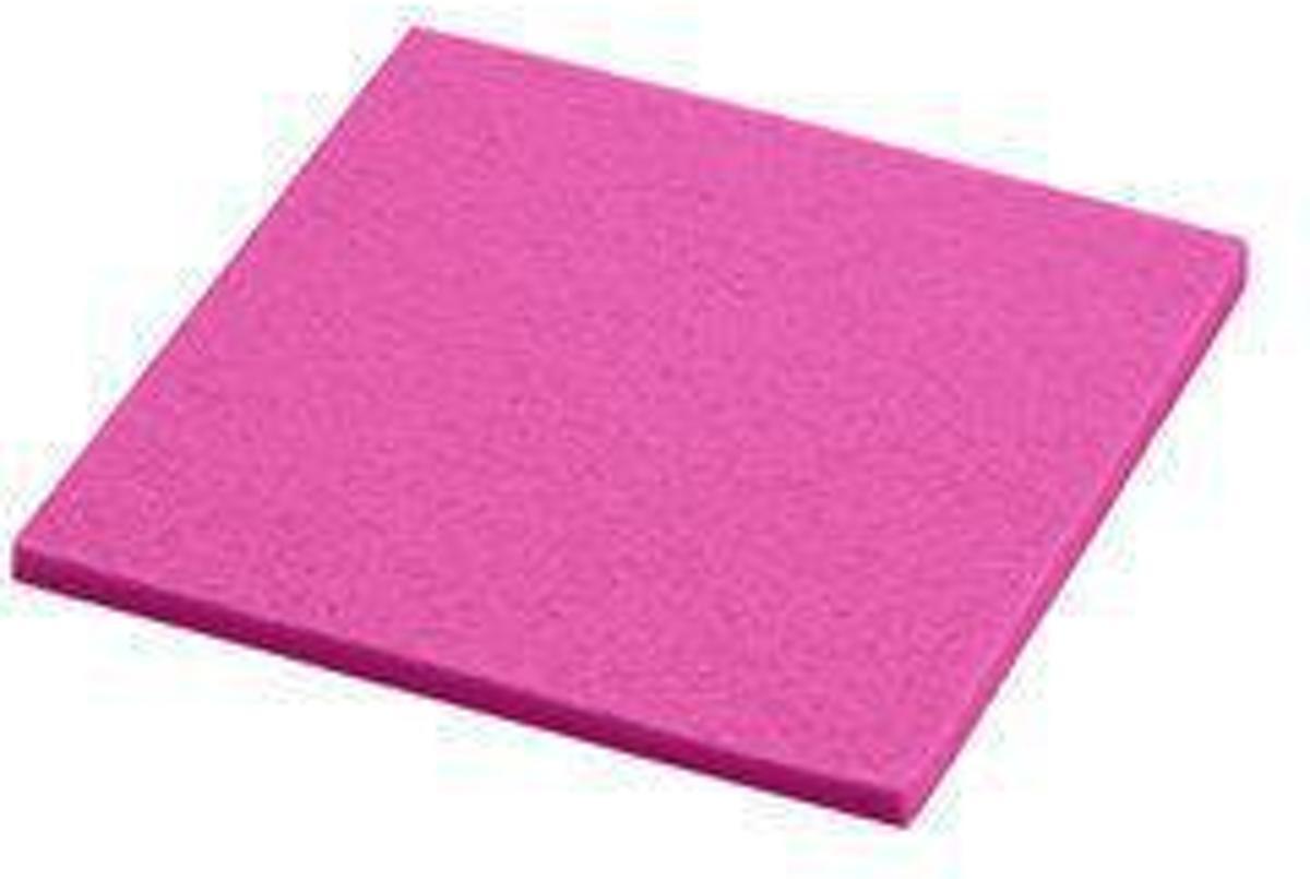 Daff Onderzetter - Vilt - Vierkant - 10 x 10 cm - Pink - Roze