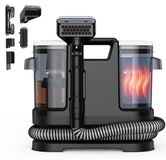 Aspirateur nettoyeur de tapis - 1400 W - 22 kPa - Eau chauffée - Noir