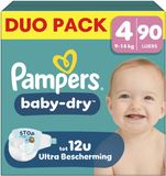 Pampers Baby-Dry Maat 4 - 90 Luiers - 9kg-14kg
