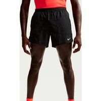 Nike STRIDE 5IN Hardloopshorts Heren - zwart, zilver, Maat XL