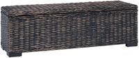 vidaXL Opbergbox Zwart 110 x 35 x 45 cm