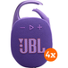 JBL Clip 5 - Paars - 4 stuks