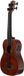 Kala Exotic Mahogany Left-Handed U•BASS® bas ukulele – Linkshandig, Fishman EQ, Pahoehoe snaren en Gigbag