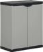 Syfax Tuinafvalkast 68x40x85 cm polypropeen grijs en zwart