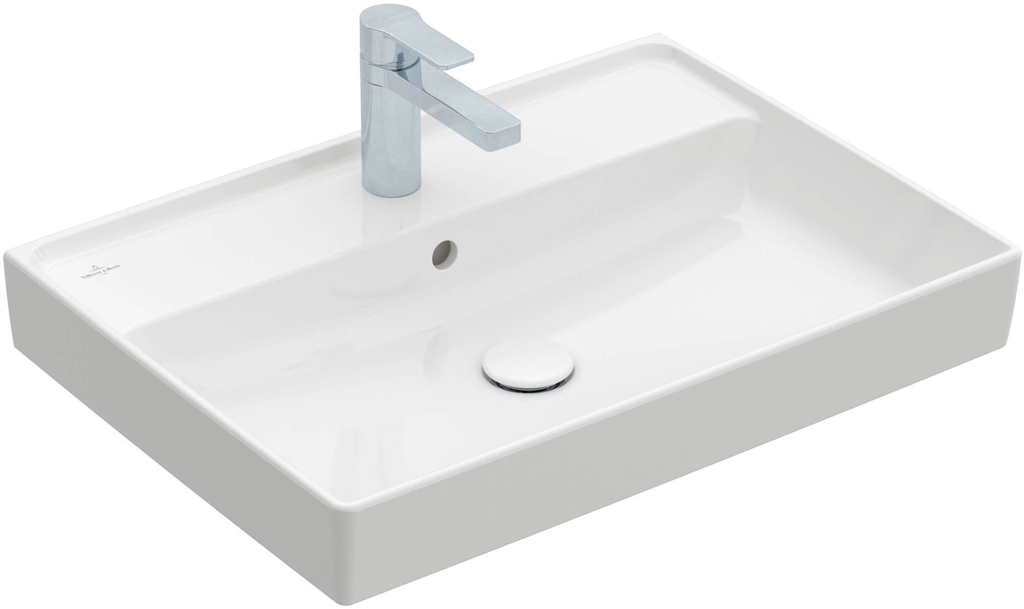 Villeroy & Boch Collaro wastafel 65x47x14,5cm wit alpin CeramicPlus