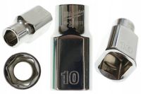 Milwaukee Accessoires Milwaukee 1/2" metrische dopsleutel, 10mm, chroom, 6-kant