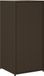 Armoire de jardin 55x55x111 cm poly rotin marron