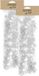 Inge-glas Inge's Christmas Decor 2x Spiraal Kerstslinger - Wit - Folie - 750 cm