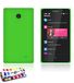 Ultraplatte MUZZANO Ultraplatte harde beschermhoes NOKIA A110 [Le Pearls Premium] [Grun] + Pen en microfiber handdoek