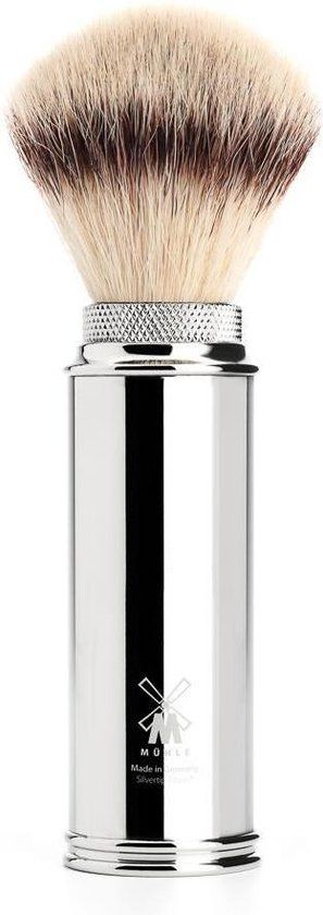 Mühle Reisscheerkwast - Synthetisch Haar - Silvertip Fibre - Chroom